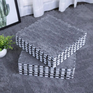 Tapete De Espuma Eva Suave 12 Piezas Gris Para Niños Y Sala 30 M 31 Cm 12 Piezas, Gris