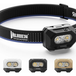 Linterna Frontal Recargable Led 800 Lúmenes Ip68 Sensor Movi Blanco Beige