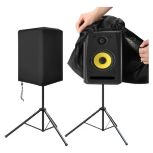 Paquete De 2 Fundas Para Altavoces Exteriores 15 Pulgadas Negro