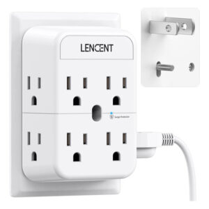 Regleta Multicontacto 2 A 3 Clavijas 8 Salidas Ca Protector Blanco
