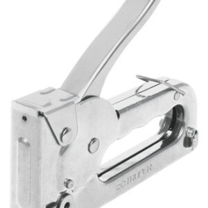 Engrapadora Tipo Pistola Manual De Acero Plateada 200 Fijaci