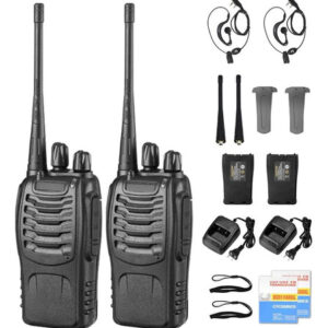 Radios De Comunicación Inalámbricos 5km 22 Canales Resistent Negro Bandas De Frecuencia