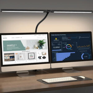 Lámpara De Escritorio Led Doble Cabezal 12w Control Táctil