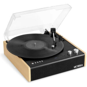 Tocadiscos De Vinilo Bluetooth Tres Velocidades Bamboo Compa Bambú