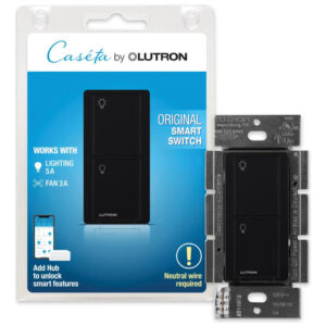 Interruptor Inalámbrico 6 Amperios On-off Negro Para Pared Negro