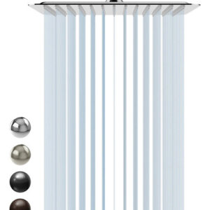 Cabezal De Regadera Cuadrado 30 5 Cm Acero Inoxidable Alta P