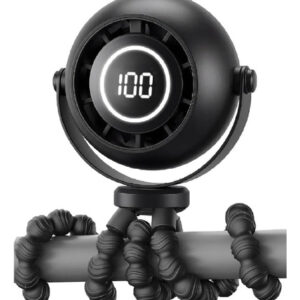 Ventilador Portátil Recargable 3 Velocidades Rotación 360 Gr