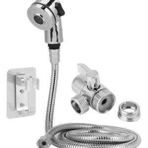 Juego De Adaptador De Grifo Y Rociador De Ducha Inoxidable