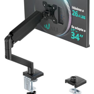 Soporte Ergonómico Para Monitor De 17 A 34 Pulgadas Negros Negro