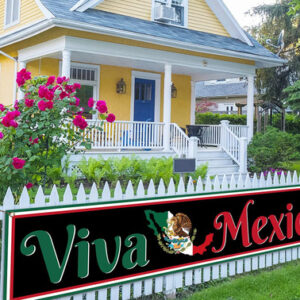 Banner Decorativo Día De La Independencia México 50x250 Cm P