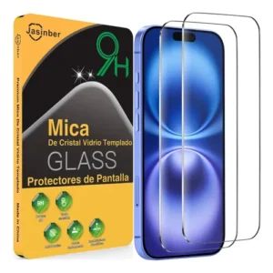 Protector De Pantalla Cristal Templado Para iPhone 16 2 Piez