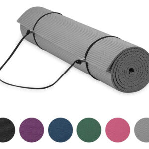 Alfombrilla De Yoga 6mm Antideslizante Con Funda De Transpor Gris