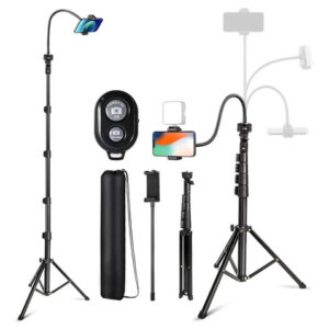 Trípode Bluetooth Extensible 88 Pulgadas Para Celular Negro Negro