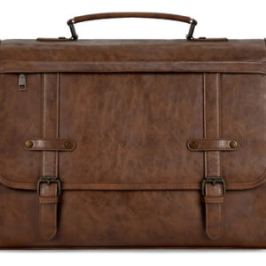 Portafolios Hombre 17 Pulgadas Impermeable Cuero Pu Vintage