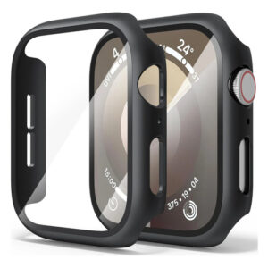 Funda Rígida Protector Para Apple Watch 38mm Con Vidrio Temp