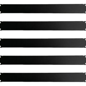 Panel Espaciador Negro 1u Para Rack 19 Pulgadas 5 Piezas Negro