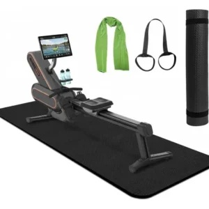 Tapete Para Máquina De Remo Acolchado 96x28 Pulgadas Negro Negro