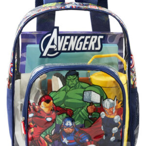 Mochila Transparente De Marvel Spiderman 43 Cm Ligera Con 3 Multicolor Marvel