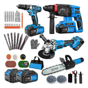 Kit De 5 Herramientas Inalámbricas 21v 4 Piezas Taller