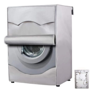 Cubierta Impermeable Para Lavadora Carga Frontal 98x69x82 Cm Plata