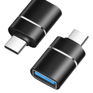 Adaptador Usb C A Usb 3.0 2 En 1 Carga Y Datos Alta Velocida Negro