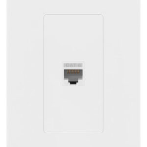 Placa De Pared Sin Tornillos Con Conector Cat6 Rj45 1 Puerto