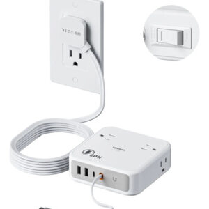 Regleta Multicontacto 8 Tomas 3 Puertos Usb 1050j Supresor P Gris