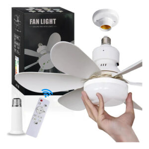 Ventilador De Techo Con Luz Led Y Control Remoto Blanco