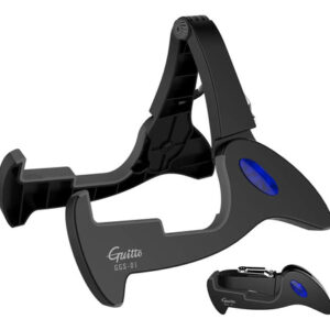 Trípode De Guitarra Ajustable Plegable Para Viaje Negro