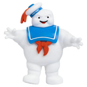 Figura De Acción Blanda Stay Puft Ghostbusters Squishy Flexi Blanco Con Azul Y Rojo