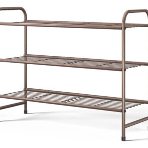 Zapatero Organizador De Acero Inoxidable Para Clóset Café