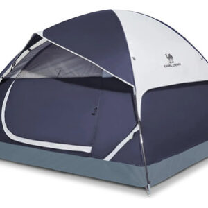 Tienda De Campaña Impermeable Para 4 Personas Fácil Instalac Azul Marino/gris