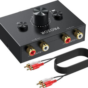 Conmutador De Audio Rca Bidireccional 4 Entradas 2 Salidas