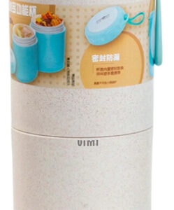 Lonchera Sopera Bento Box 760ml Con Cuchara Blanco Blanco