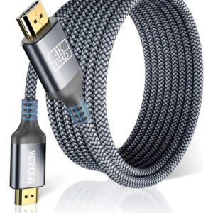 Cable Hdmi 4k 4.5 Metros Trenzado 18 Gbps Compatible Tv Y Pc