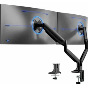 Soporte De Aluminio Para Monitores Ultra Anchos Hasta 35 Pul Negro