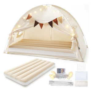 Cama De Viaje Inflable Para Niños Con Tienda Y Luces Estrell Color