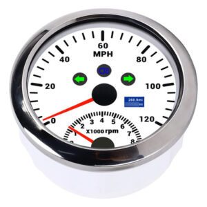 Velocímetro Gps 85 Mm Lcd Resistente Agua Para Vehículos 12v