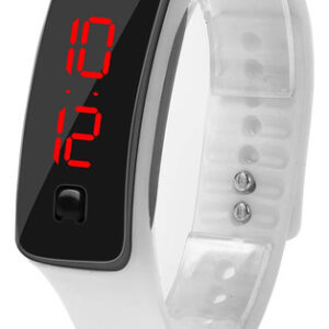 Reloj Led Con Correa De Silicona Resistente Al Agua 30m
