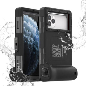 Funda Protectora Subacuática Para iPhone Y Samsung A 15m Negro Nombre Del Diseño