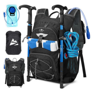 Mochila De Hidratación 18l Para Senderismo Y Ciclismo Negra