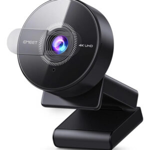 Cámara Web 4k Con Micrófono Y Enfoque Automático Usb Negro