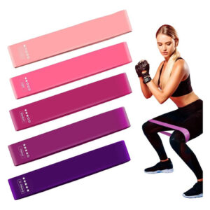 Bandas De Resistencia Fitness Látex Natural 5 Niveles Yoga P
