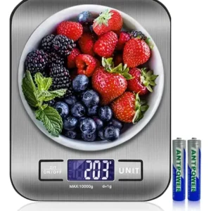 Báscula De Cocina Digital 10 Kg Precisión 1 G Pantalla Lcd P Plata 0 G