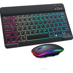Teclado Y Mouse Inalámbricos Bluetooth Rgb 13 Pulgadas Color Del Teclado Color Del Mouse