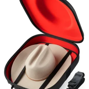 Maletín Para Sombrero De Vaquero Rojo Con Asa Y Ruedas 4 Rojo Maletín Tipo Estuche Rígido Con Asa Y Ruedas