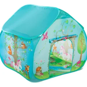 Tienda De Campaña Para Niños Con Tapete Interior 90 Cm Turquesa