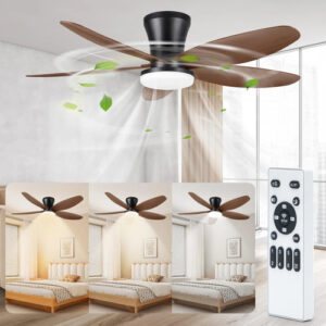 Ventilador De Techo Con Luz Led 42 Control Remoto Interior