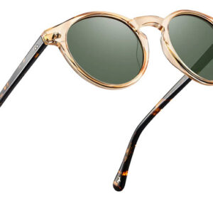 Gafas De Sol Hombre Retro Redondas Polarizadas Uv400 Verde