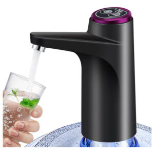 Dispensador De Agua Garrafón Bomba Eléctrica Carga Usb Negro